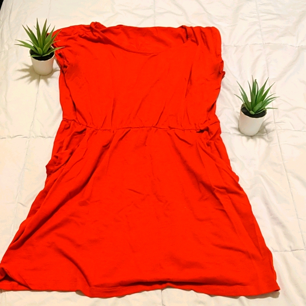 Red long shirt